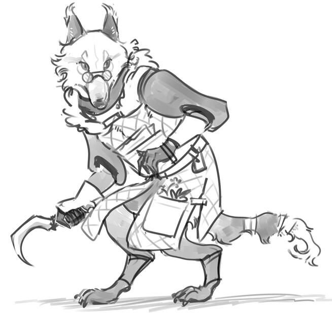 Belvyre - rough sketch research