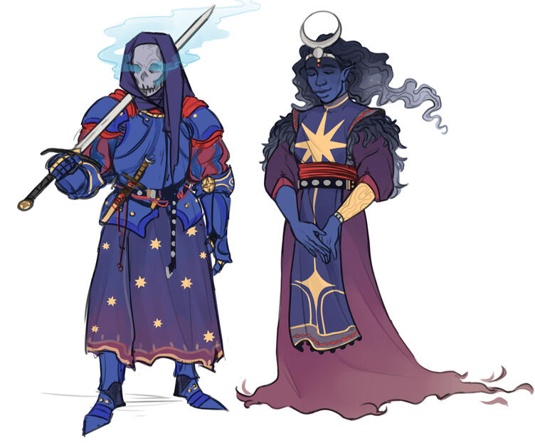 Champion & Moon - Rough Concepts