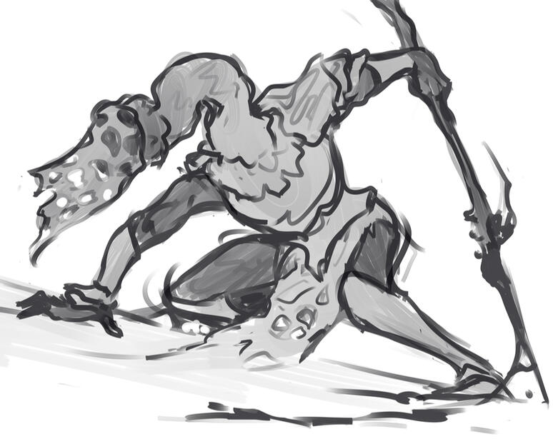 Veiled Lady - sketch